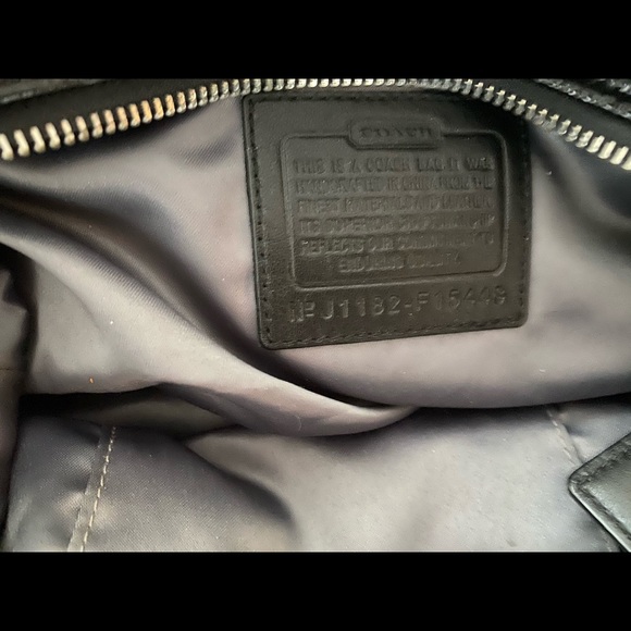 Coach Black and White Purse - Picture 3 of 4